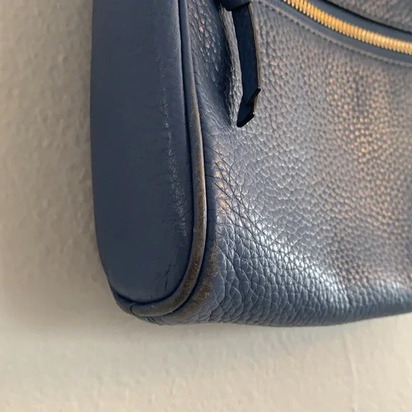 Kate Spade small crossbody bag, a beautiful blue color, used- in good condition. - Picture 7 of 9